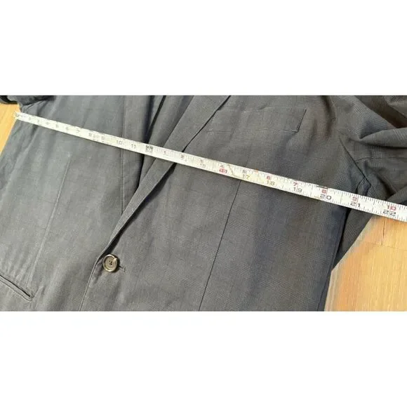 J Crew Ludlow Mens Cotton Unstructured Blazer‎ Sport Coat Jacket Glen Check 42L - Picture 9 of 11